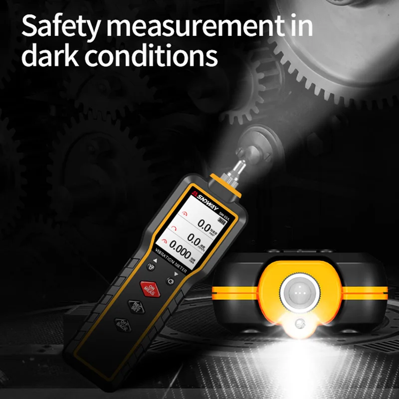 SNDWAY Handheld Vibration Meter Digital Vibration Measuring Tool Instrument SW-65A