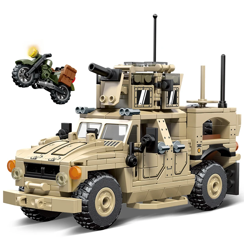 mælk ubehag Ofte talt Compatible with Lego 418PCS Military SUV Bricks Army Vehicle Truck Building  Blocks Military Weapon Fighter Toys Gift for Kids