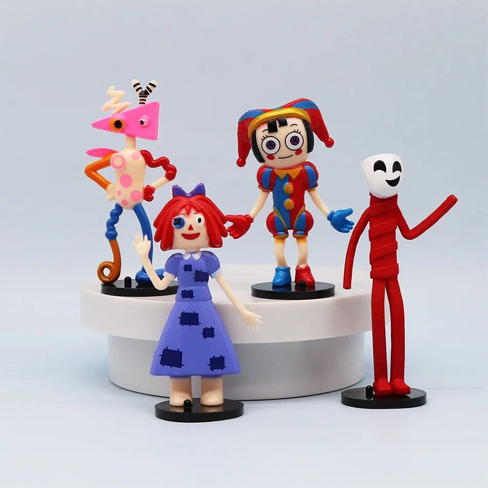 The Amazing Digital Circus: Rabbit Clown Cartoon Figurine Collection - Cake Ornaments & Toys