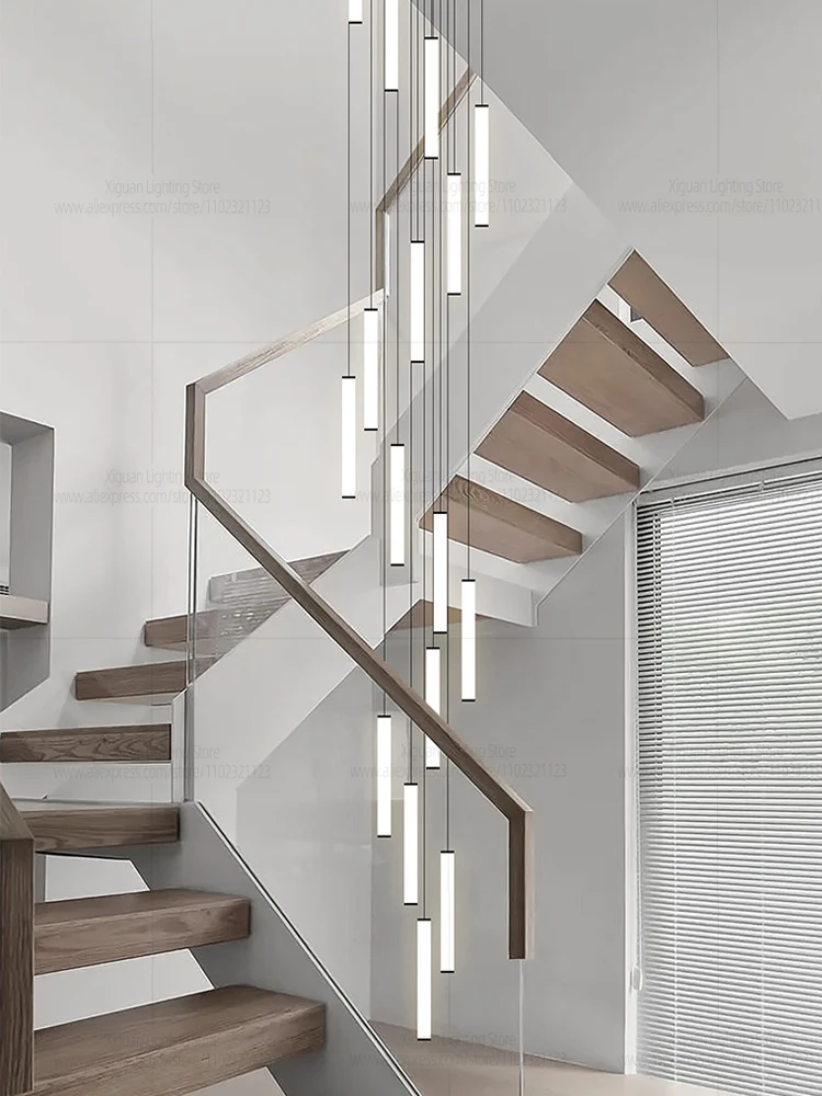 Modern Ceiling Chandelier LED Living Room Spiral Staircase Lighting Kitchen Bedroom Home Decoration Chandelier Lighting Fixtures