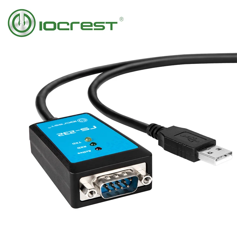 Iocrest Usb 2.0 ao Conversor de Cabo Serial do Porto de Db9 Rs232 com com com Luz do Diodo Emissor de Luz do Anel Magnético para Industral - Imagem 5