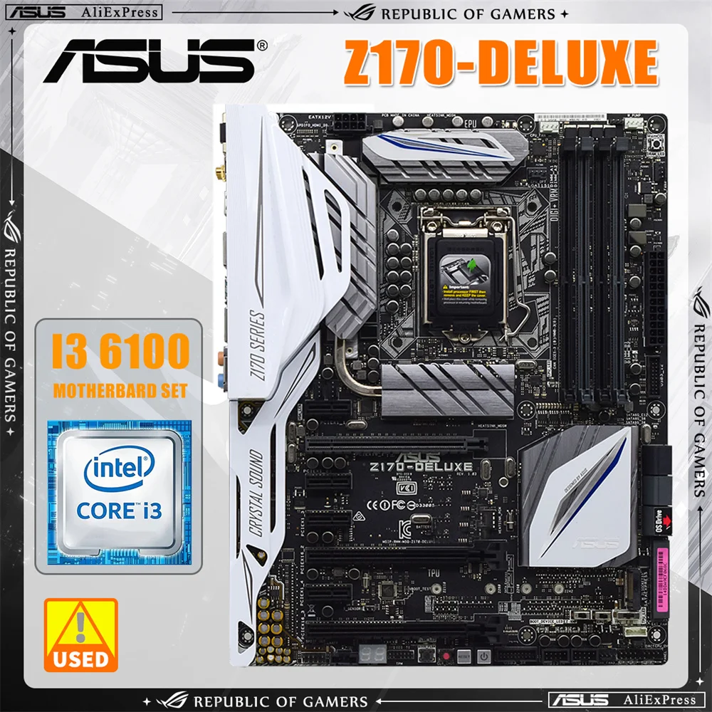 asus tuf z170 mark1 core i3 6100T セット LGA 1151 set Motherboard