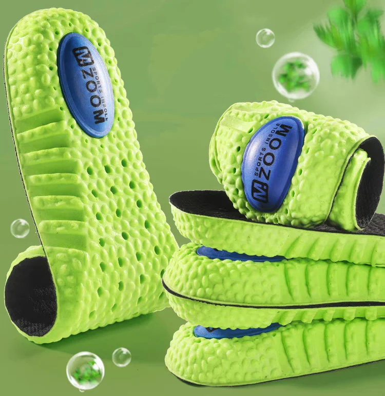 Description Picture 2 of itemLatex Memory Foam Insoles Breathable Deodorant Support Insole for Men Women Soft Massage Sports High Elasticity Shoe Pads Sole