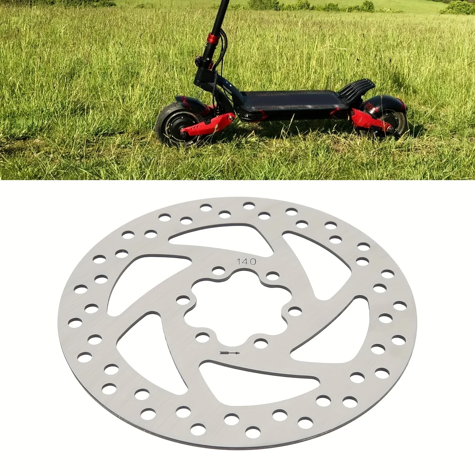 Electric Scooter Accessories 1 brake disc + 6 screws 140mm stainless steel disc brake Compatible With Ninebot F20 F30 F40 KUGOO M4 Speedway 4 10X