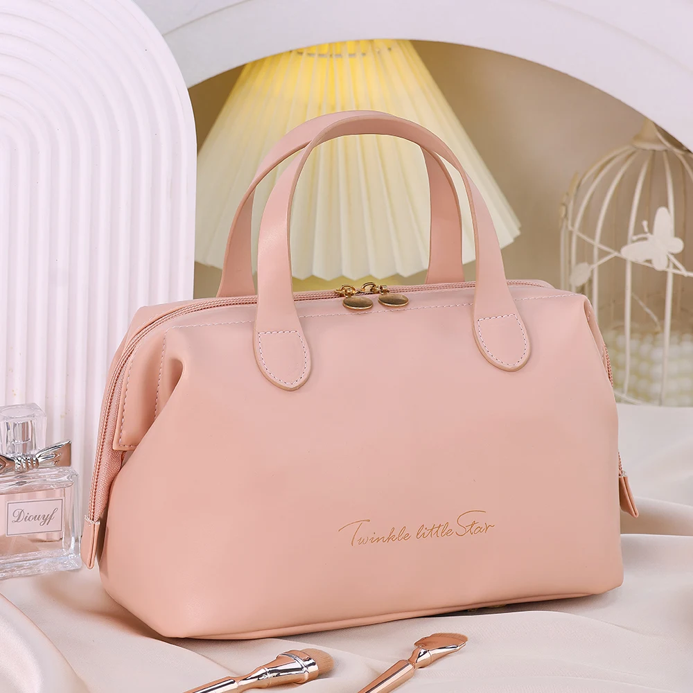 حقيبة أدوات تجميل للسفر بسعة كبيرة ، تخزين مستحضرا...