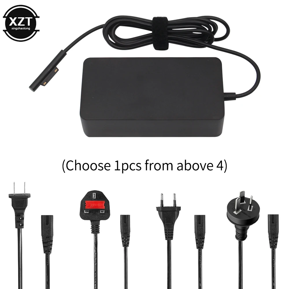 15V 4A Charger for Microsoft Surface Pro 3 4 5 6 7 AC Power Supply Charging Adapter 65w USB Charger Fast Charge Table EU US UK
