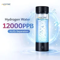 Bouteille Générateur d'Eau Hydrogénée Portable Rechargeable, Tasse Ioniseur d'Eau Alcaline Électrique, Gobelet de Soin Santé Riche en Hydrogène 1