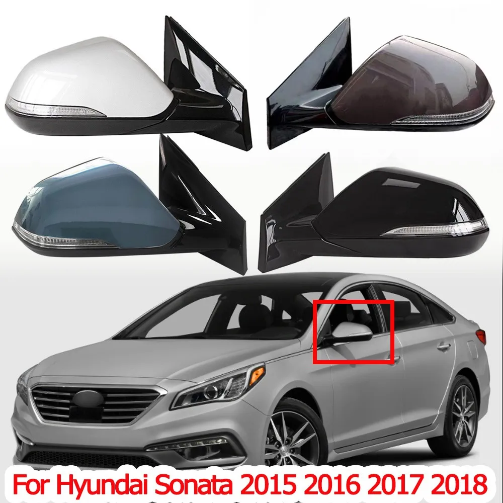 

Car 8/10Wire Side Rearview Mirror Assembly For Hyundai Sonata 2015 2016 2017 2018 Auto Rear View Mirror Electric Folding Heating