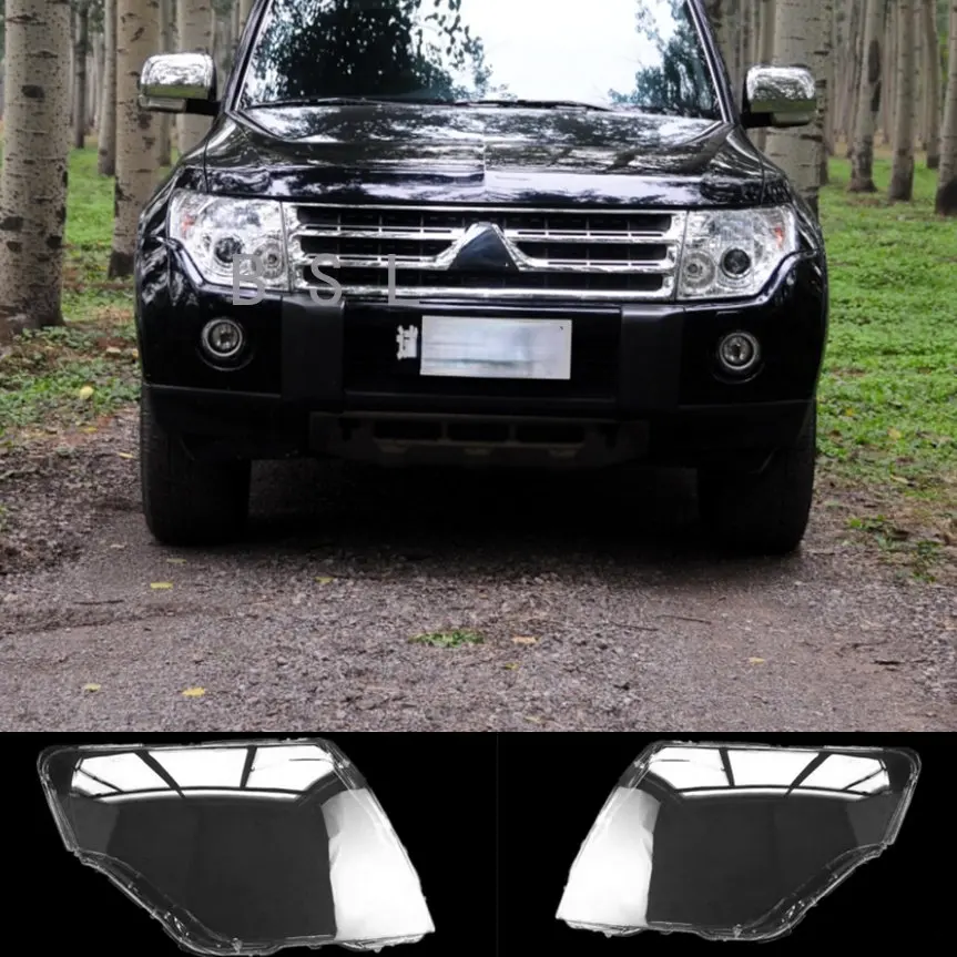 

For Mitsubishi Pajero V93 V97 V98 2007~2020 Headlamps Shell Lampshade Headlight Cover Lens Plexiglass Replace Original Lampshade