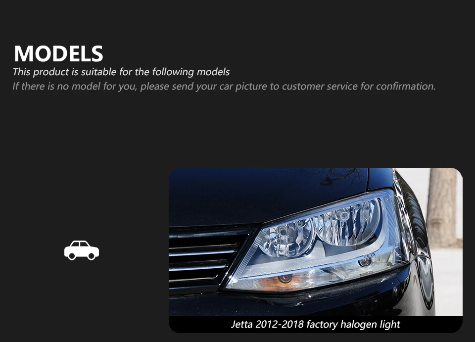 AKD Head Lamp for VW Jetta Sagitar MK6 LED Headlight 2011-2018 Headlights MK6 DRL Turn Signal High Beam Angel Eye Projector