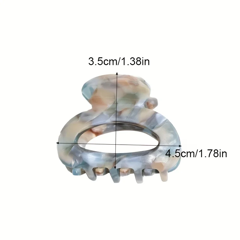 أنيقة حلوة صغيرة البيضاوي مشبك شعر كليب للنساء قبضة آمنة إكسسوارات الشعر ذيل حصان مقاطع الشعر لطيف نمط متطور