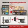 5 Tier Laminated Boltless Heavy Duty Garage Storage Adjustable Wide Size Metal Shelving Unit Utility Rack Shelves Organization 3