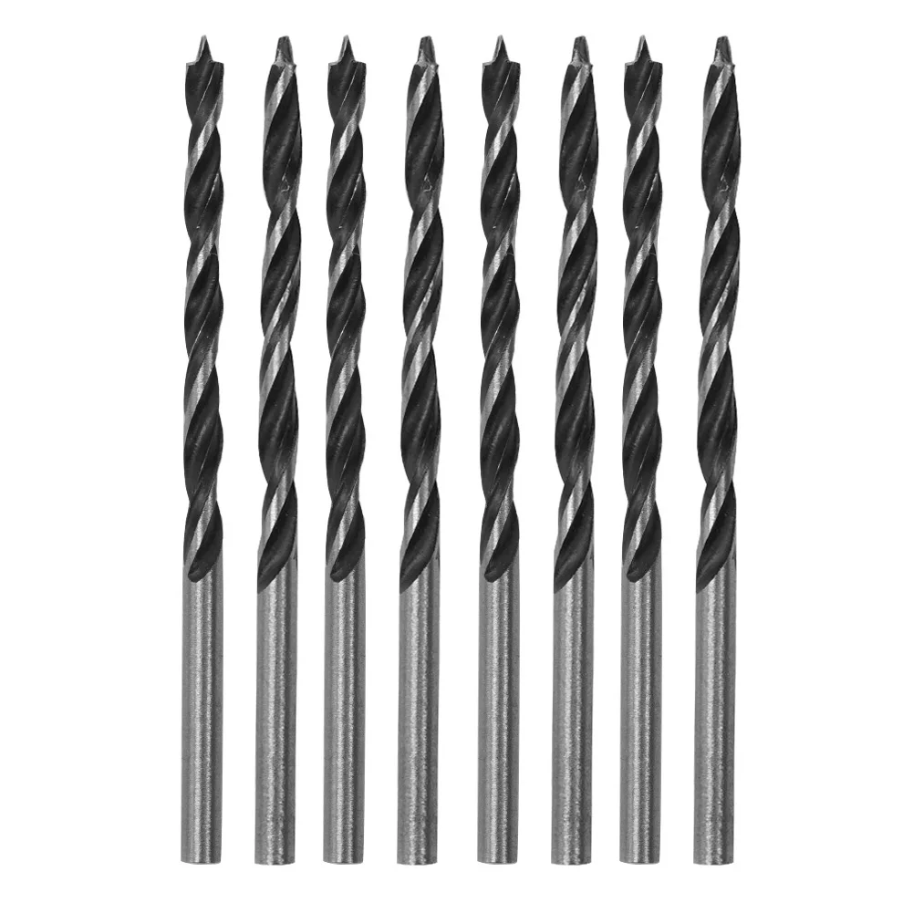 8 Pcs Wood Drill Bits 3MM Wood Drill Bit For Woodworking Spiral Drill Bit High Carbon Steel Precision Ground Drill Hand Tools