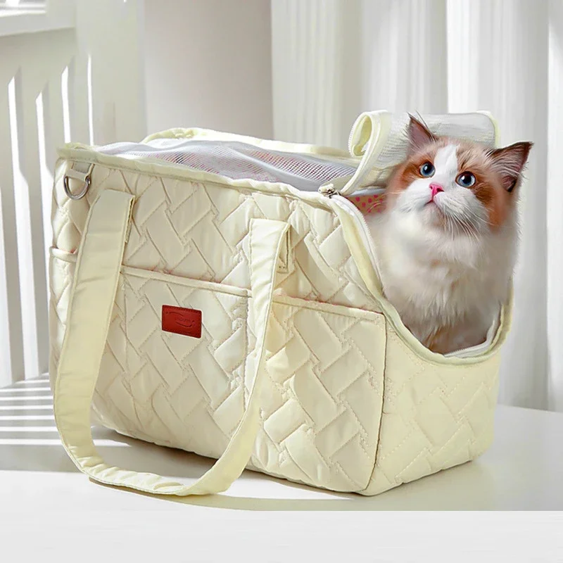 Pet Cat Carrying Bag Escape Free Portable Multi-function Pet Large Capacity Breathable Cross-body Bag Portable Soft