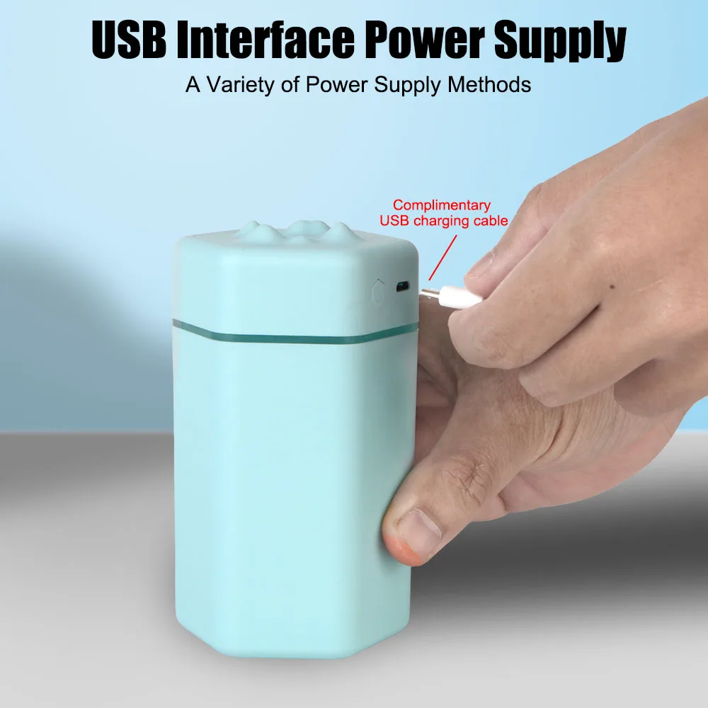 Electric Air Humidifier Portable Cool Mist Sprayer USB Aroma Diffuser Purifier For Home Car with Colorful Night Light