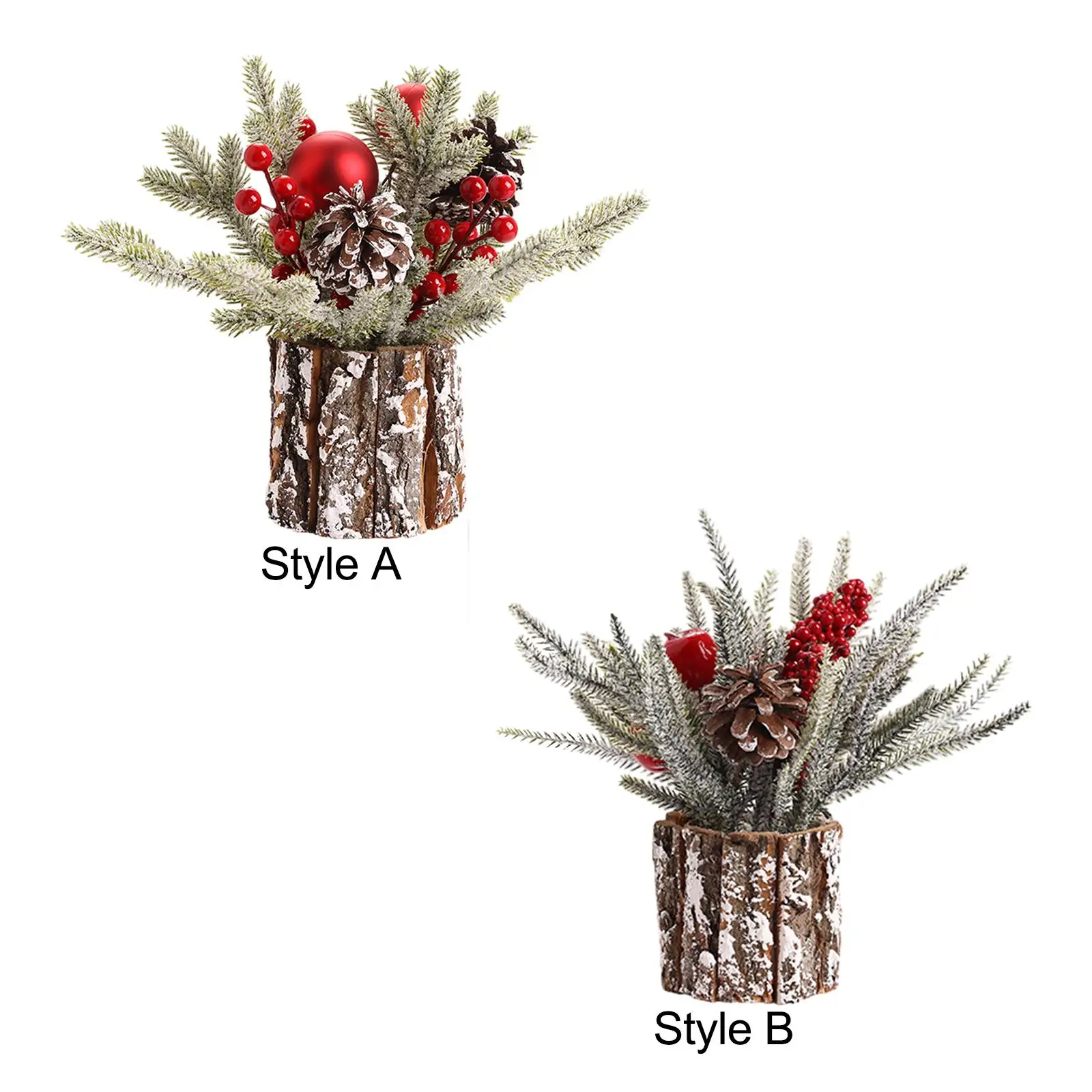 

Small Tabletop Christmas Tree Christmas Ornament for Party Balcony Outdoor