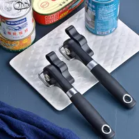 Safe Cut Can Opener Smooth Edge Can Opener Handheld Food Grade Stainless Steel Cutting Manual Can Opener for Kitchen Restaurant 5