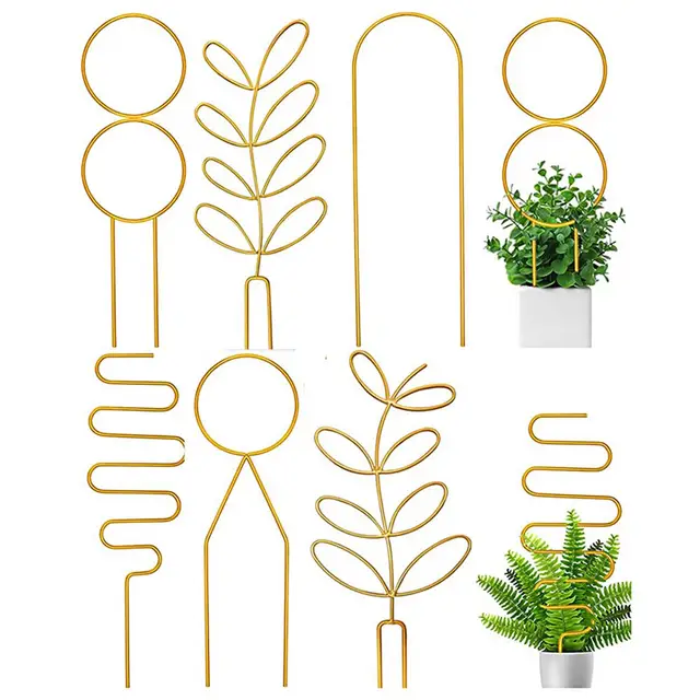 6 db Kiváló Virágmászó Növények Rácsos Növényi Hegymászó Állványok Könnyű Telepítési Támogatás