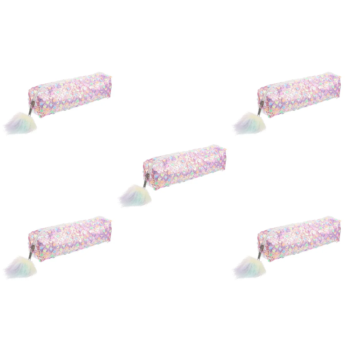 

5 шт. Блестящий Порошок для студентов, розовый подарок, портативный держатель для ручек, пенал для домашних животных, канцелярская сумка