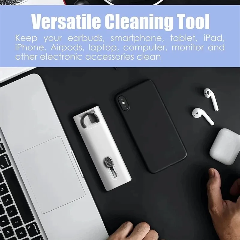 Nuovo Kit di Pulizia per Tastiera Computer 8 in 1, Spazzola per Schermo Telefono, Penna per Pulizia Auricolari, Estrattore Tasti, Strumenti di Pulizia per Regalo - Image 5