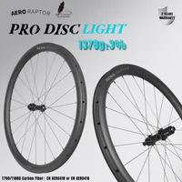 AERORAPTOR Road Disc Pro Light Carbon Wheelset Low Resistance Hub Lightweight 700c Rim Carbon Bicycle Wheels Clincher Tubeless 1