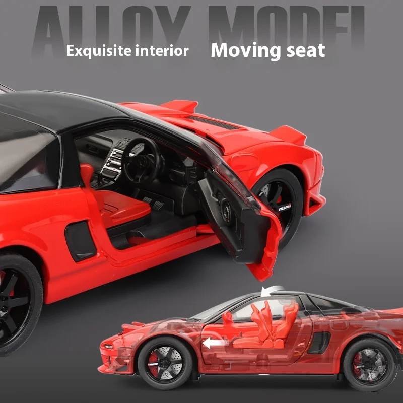 1:32 Honda Acura NSX NA1 Supercar Racing Sports Couple Alloy