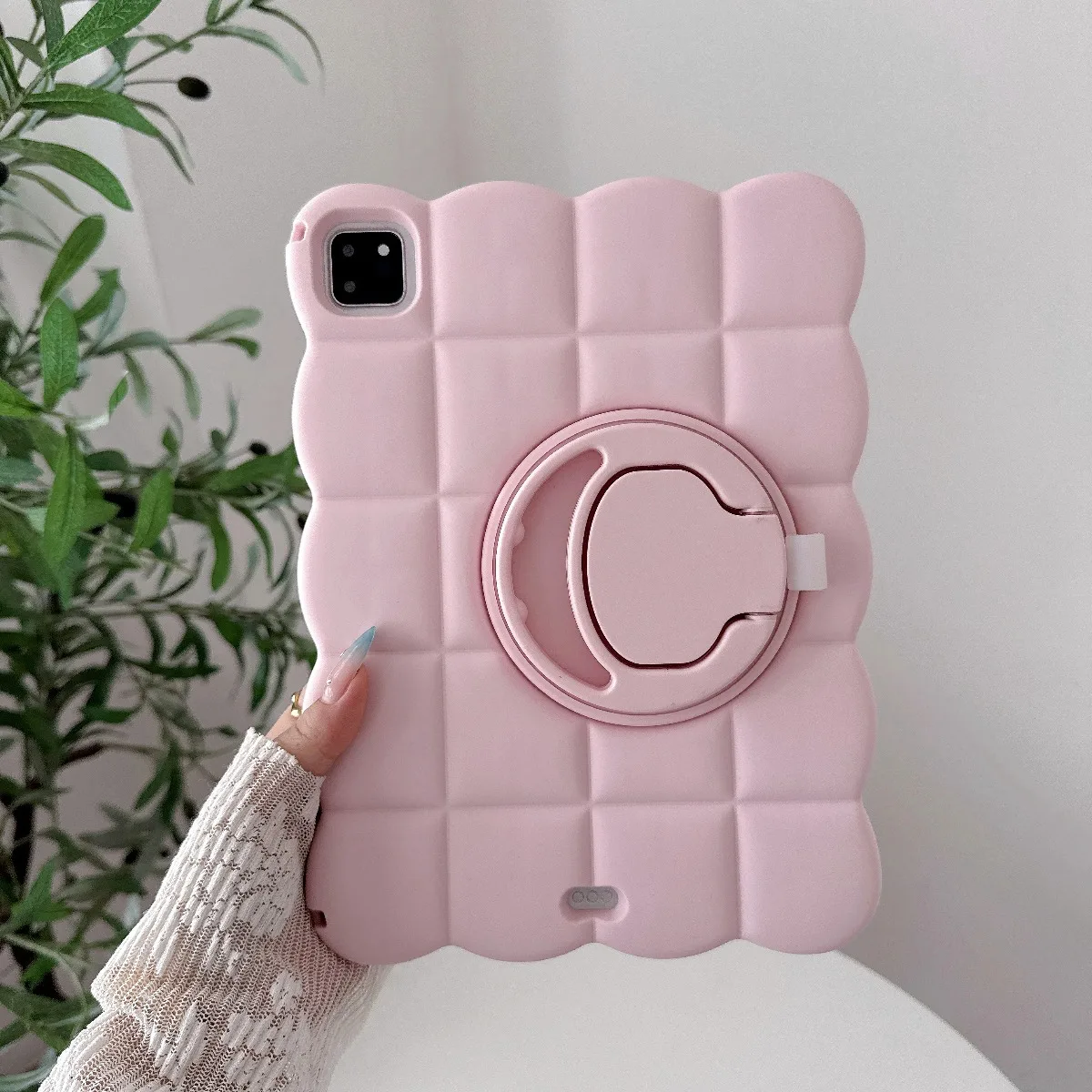 Enhanced Silicone 3D Square Bracket Tablet Case Cover