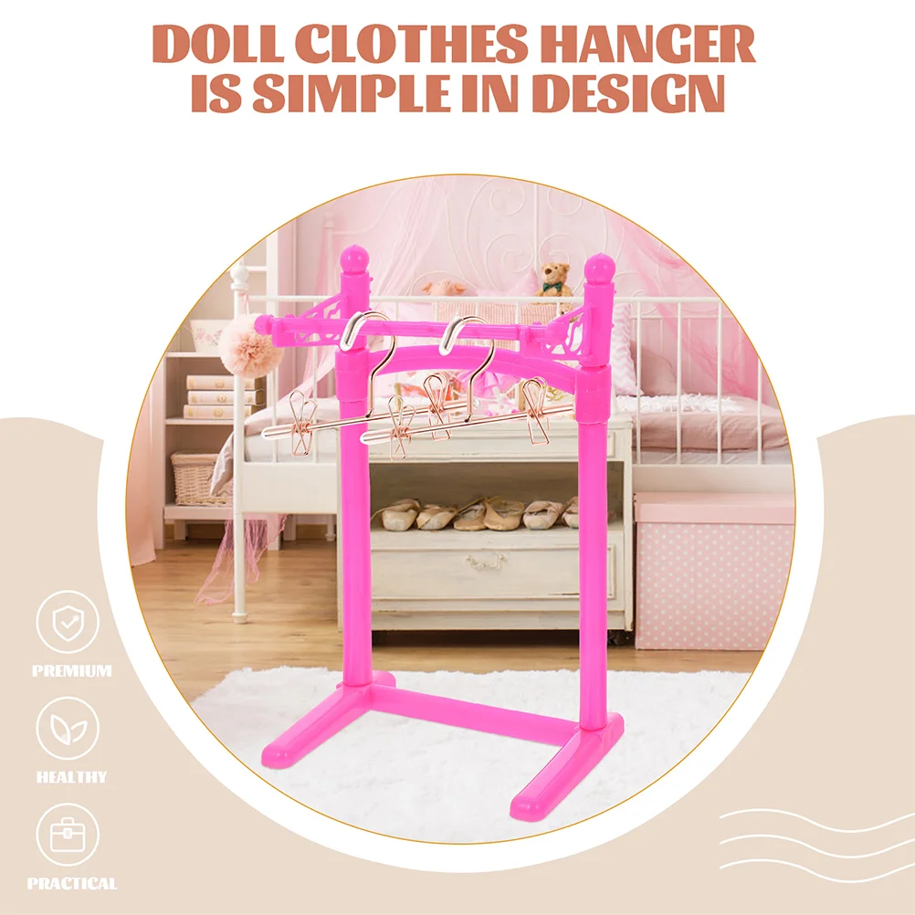 6 Pcs Mini Hanger Clothes Hangers House Supplies Coat Miniature Rack Ornaments Wardrobe for clothes hanger