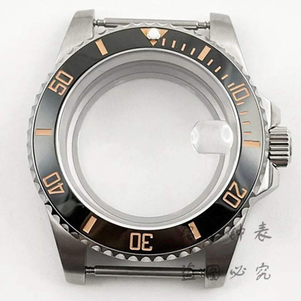 Deep Blue Bezel 40MM Diver Watch Case with Waterproof Sapphire Crystal