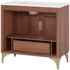Daylight Bathroom Vanity Cabinet with Ceramic Sink Basin, 36 Inch, White Walnut 5