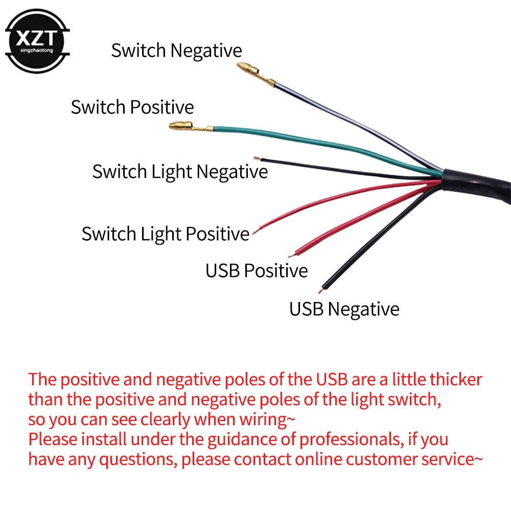 Motorcycle Headlights Transparent Switch 12V LED Indicator Motorcycle Handlebar Mount USB Phone Charger with Switch