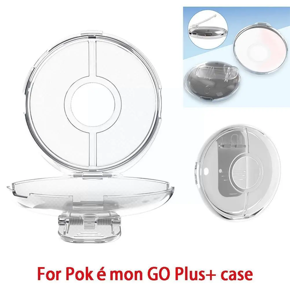 Custodia Rigida Per Pokemon Go Plus + Custodia Rigida Trasparente Per Pc Con Accessori Protettivi Per Cinturino A Mano Per Pokemon Go Plus + H1E4