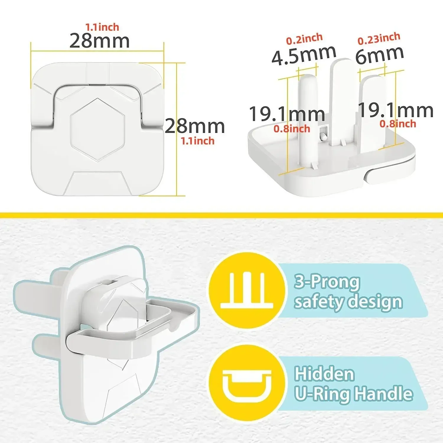 1/5/10pcs Outlet Cover Baby Safety Anti-dust Outlet Cover Children Electric Shock Safety Protection For Baby