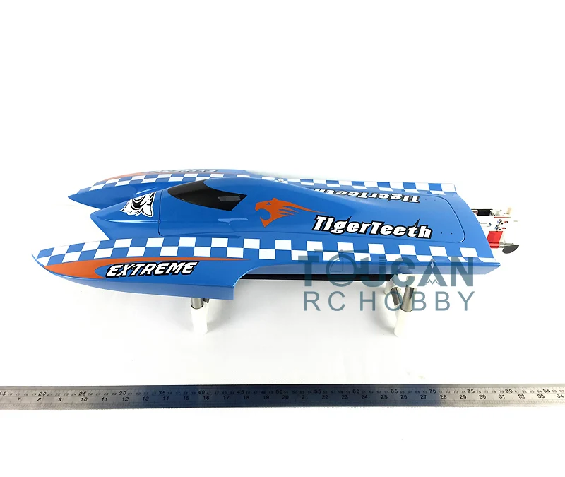 E22 Fiber Glass Blue Electric High Speed Racing RTR RC Boat W/ Motor Servo ESC Battery Toucan Toys for Adults Gift THZH0024-SMT8 5