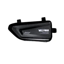 

Waterproof Hard Shell Bag Practical Riding Equipment Triangle Bag for Riding Use (Black)