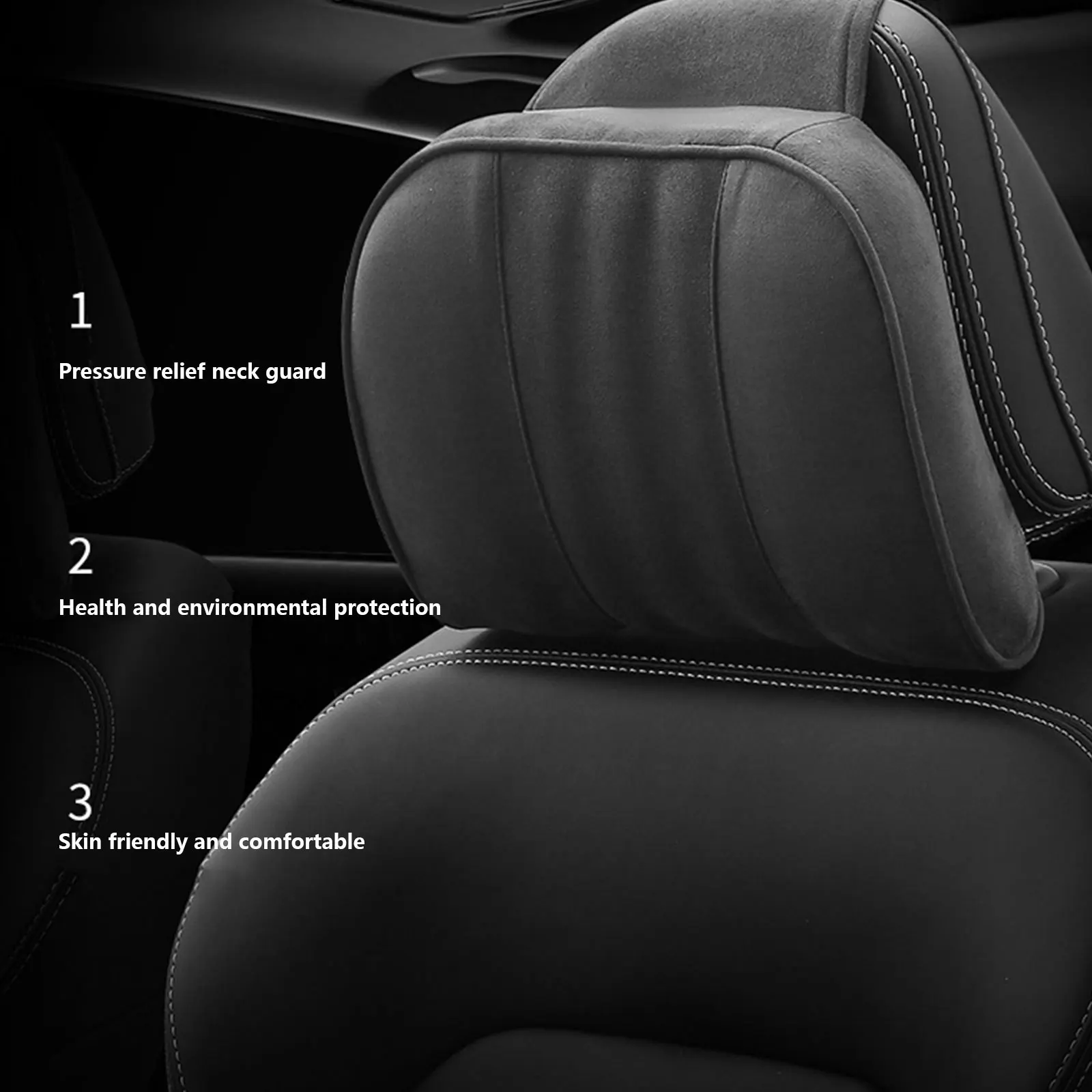 CarHeadrestNeckPillowSuppliesPillowMemoryCottonCarTravel