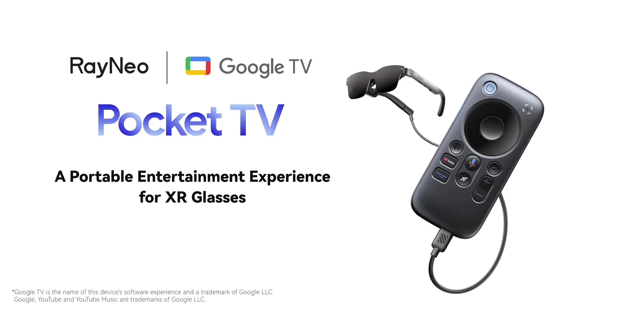 RayNeo Pocket TV, Certified Portable GTV Device, Companion