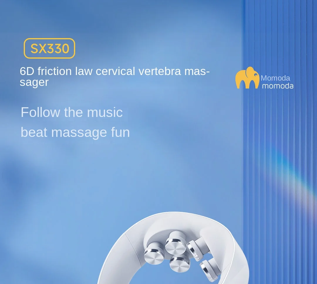 Momoda 6D Nackenmassagegerät mit Vibrationsfunktion für die Halswirbelsäule – Persönliche Gesundheitspflege, Entspannung, Körperbehandlung, Massagegerät_voghion.com