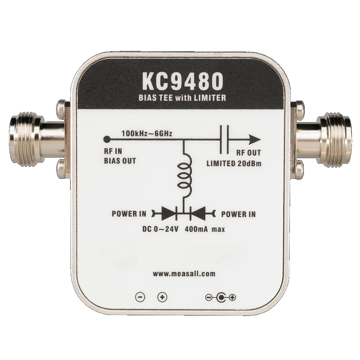 

Кормушка постоянного тока KC9480, ограничитель прямых 1 МГц-6 ГГц, поддержка антенного усилителя