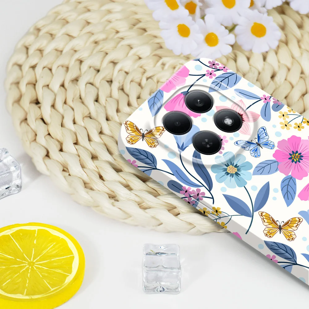 Vibrant Floral Design Phone Case - Durable Hard Cover with Screen Protection