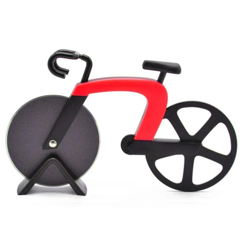 Stainless Steel Bicycle Pizza Cutter Wheel Bike Roller Pizza Chopper Slicer Cutting Knife Kitchen Tools
