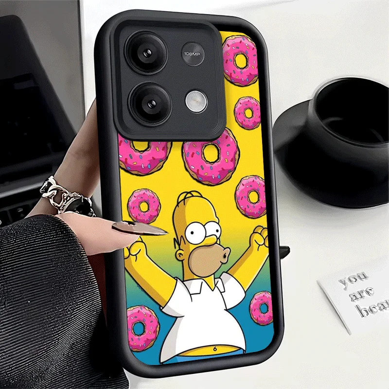 Cartoon Homers-Themed Shockproof Phone Case