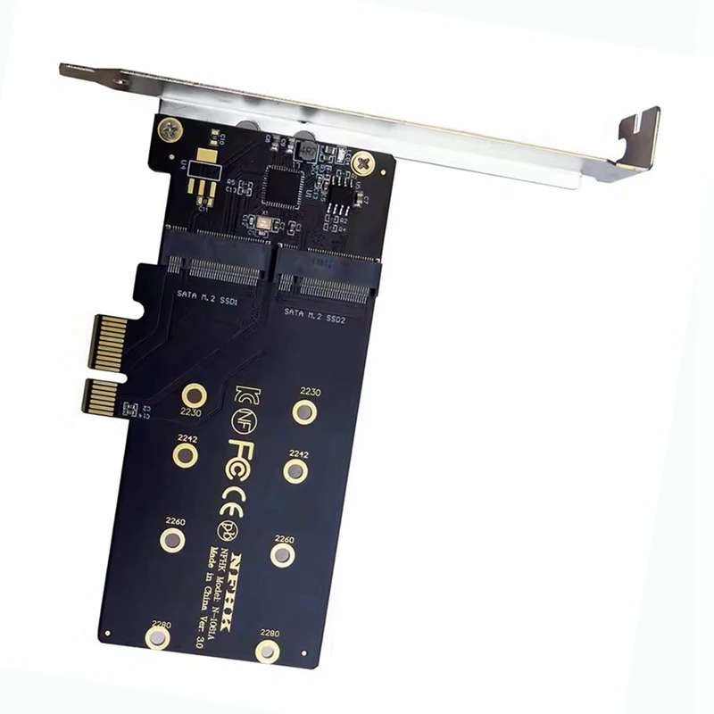PCI-E to M2 �����, PCI Express X1 2 ��Ʈ B Ű, M.2 NGFF SATA SSD �����, PCIE M2 ����� Ȯ�� ī�� ������ ī��