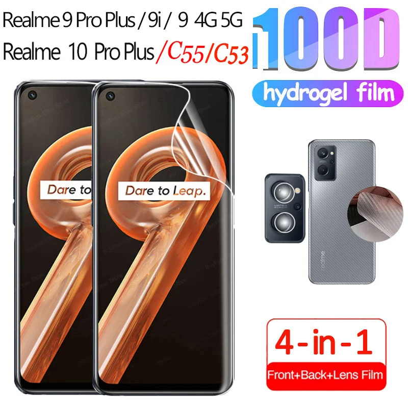 Realme С 53,Realme C55 Idrogel Pellicola Per Realme 10, Realme 10 Pro Plus Pellicola Idrogel Per Realmi 9I 9 Pro Plus Protezioni Di Schermo C 55 Hydro