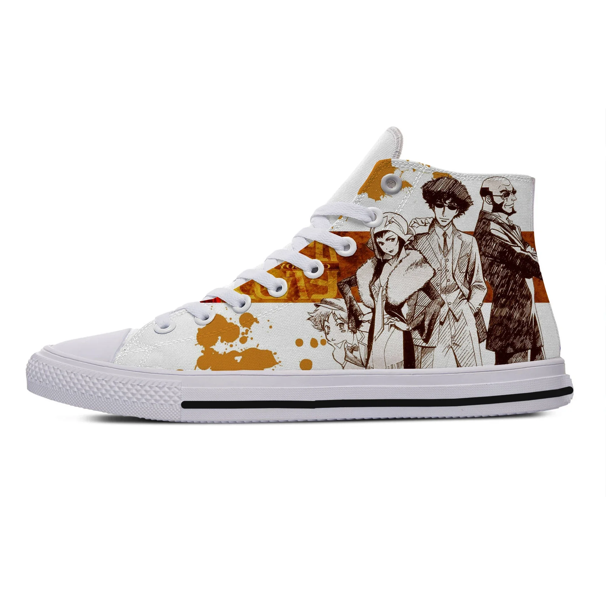 Hot Cool Fashion High Quality Summer Latest Sneakers Casual Shoes Men Women Anime Cowboy Bebop Classic High Help Board Shoes