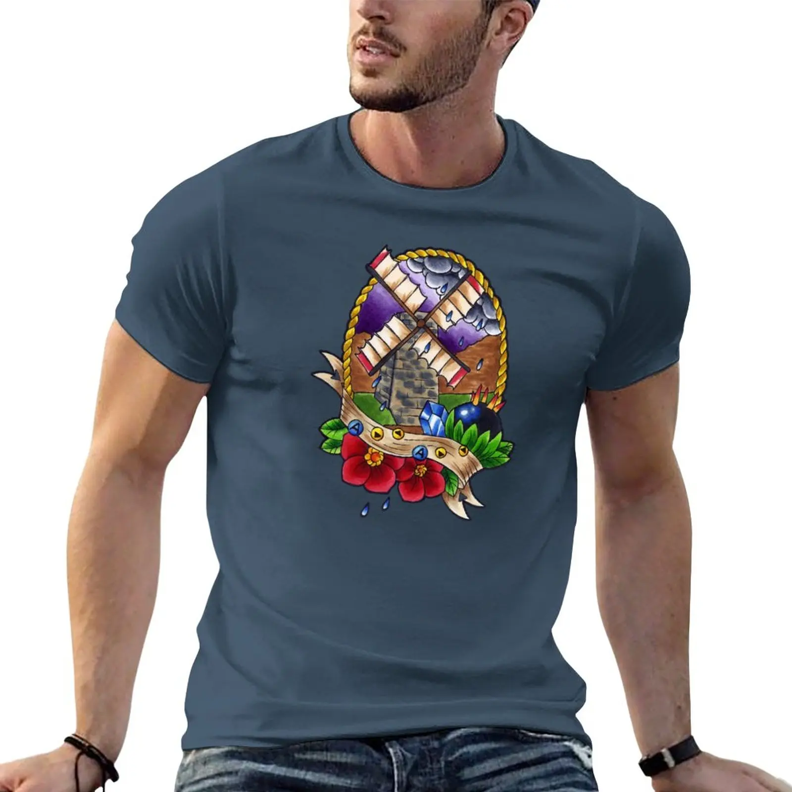 

Song of Storms T-Shirt Blouse plus size tops fitted t shirts for men