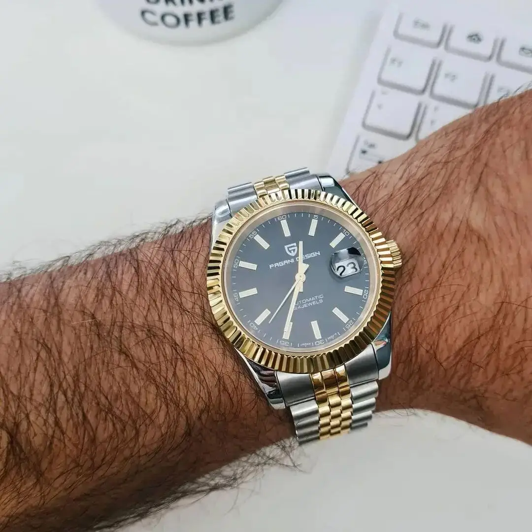 Mechanical Watch Business Watch Link New PAGANI DESIGN PD-1645 V3 Men Mechanical Watches Business Sapphire Glass Automatic Watch 10bar Waterproof Watch for Men