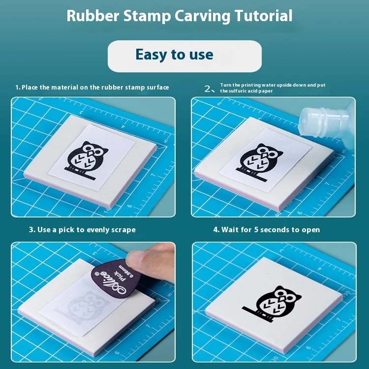 Rubber Stamp Carving Tools Set for Printmaking Arts