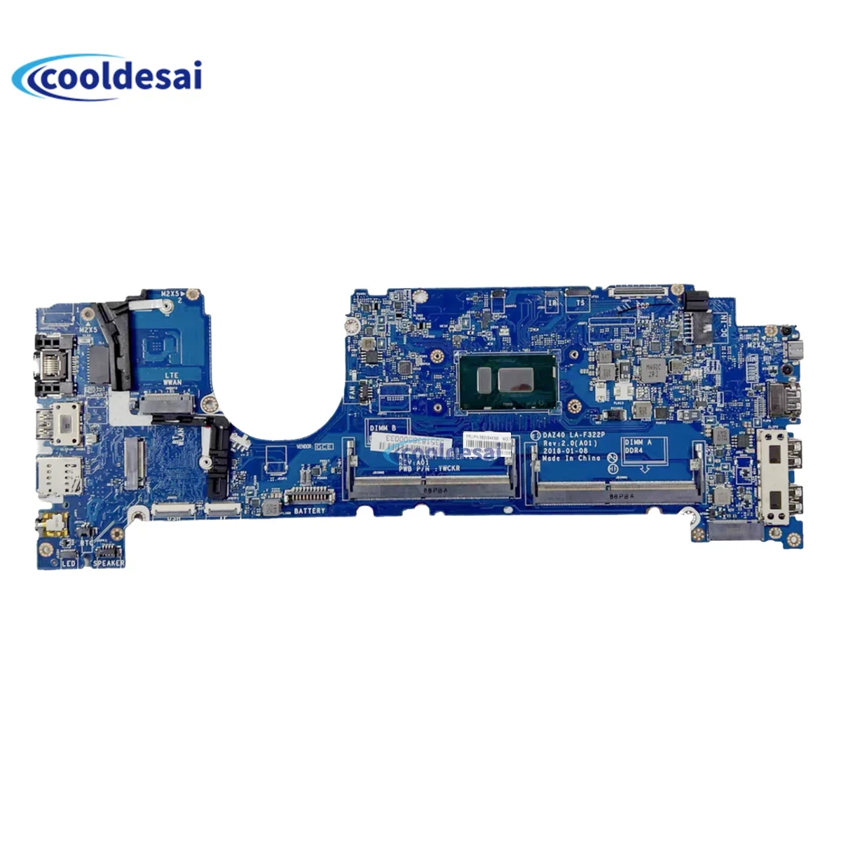 

For Dell Latitude 7490 Laptop Motherboard With I3/I5/I7 CPU CN-0CWDR5 CN-0R462V CN-0T0VJ3 CN-01K63C DAZ40 LA-F322P