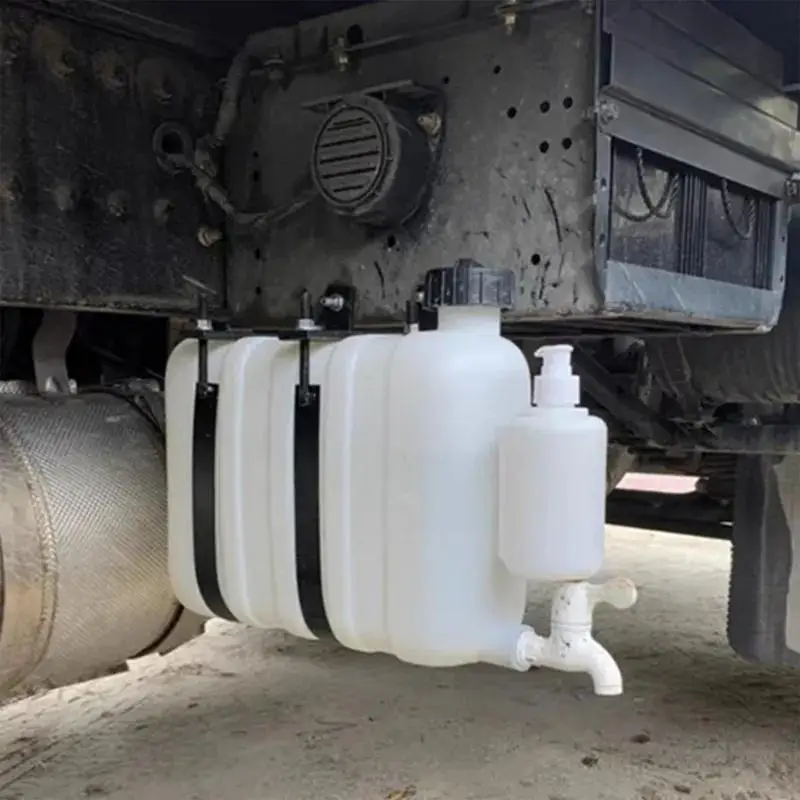 Fresh Water Holding Tank 9L Water Storage Container With Spigot Jug Portable Utility Tank Carrier For Truck